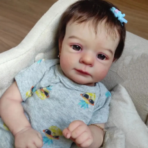 20 Zoll felicia wieder geborene Baby puppen hand gefertigt bemalt lebensecht weiches Vinyl & Stoff Körper Neugeborenen Baby puppe Spielzeug für Kind Muñecas wieder geboren