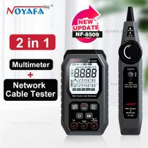 NOYAFA NF 8509 Tester per cavi di rete multifunzione per test cavi Multimetro Corrente Tensione Resistenza POE Test LCD Wire Tracer