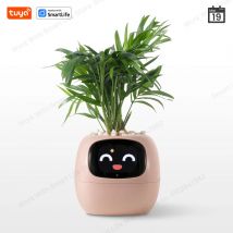 Pink Tuya Ivy Smart Planter, divertimento senza fine oltre 49 espressioni ricche, 7 sensori intelligenti e chip AI rendono le piante di sollevamento facili e divertenti