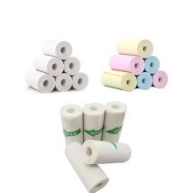 57 x 25 mm Mini-Druckerpapier, Thermo-Etikettenaufkleber, Farbe, Foto, weiß, selbstklebendes Papier für tragbare Mini-Taschen-Mobildrucker