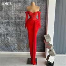 Lorie Luxus Spitze Meerjungfrau Abendkleider von der Schulter Schatz Applique Ballkleid sexy Hochzeit Festzug Party kleid angepasst