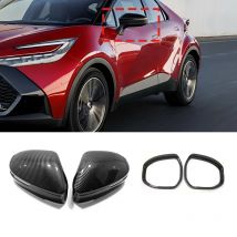 Für Toyota CHR C-HR 2024 2025, ABS Carbon Side Wing Rückspiegel Kappe Abdeckung Rückspiegel visier außen Zubehör