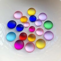 8mm & 10mm & 12mm halbrunde Acryl-Kristall-Strasssteine mit flacher Rückseite für Kleidung, DIY, Hochzeit, Basteln, Scrapbook-Strasssteine