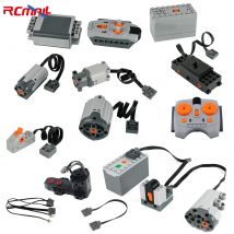 MOC Power Functions Part Building Blocks Train Track Motor Battery Box Infrared Remote Control Receiver M-motor for Legoeds