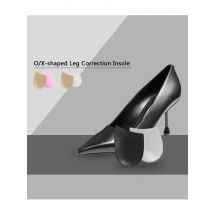 1Pair   Orthopedic Insoles Shoe Inserts Medial & Lateral Heel Wedge Lift Silicone Pads Corrective O/X Type Leg for Women/Men