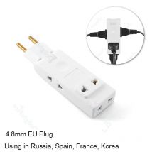 4 w 1 UE Gniazdo przedłużające Składane Francja Niemcy Hiszpania Konwerter wtyczki Gniazdo AC Adapter wtyczki USA na UE Gniazda elektryczne