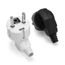 EU Stecker AC Power Adapter Buchse 250V Stecker Kabel Elektrische Stecker Weiß Schwarz koreanische Stecker Konverter Adapter Abnehmbare stecker