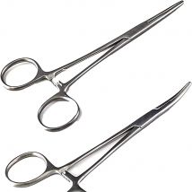 1-2 pezzi pinze da pesca gancio estrattore piegato dritto controllo del pesce sgancio attrezzature rimozione punta curva affettatrice clip chirurgiche