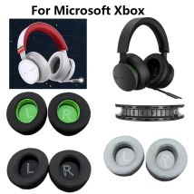 Cuscinetti auricolari in rete aggiornati per cuffie Microsoft Xbox Fascia di ricambio Cuscino Fascia per capelli Copri orecchie in gomma Paraorecchie Cuscini per le orecchie