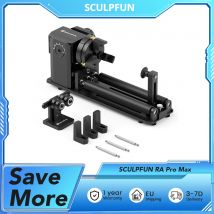 Sculpsfun RA Pro Max 4 in1 rullo rotante e mandrino per S9, S30 Ultra, modulo di incisione a rullo rotante ad asse Y oggetti rotondi irregolari