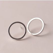 REETI Ohrringe aus 925er-Sterlingsilber, einfache Kreise, Ohrstecker für Damen, Sterlingsilber-Schmuck, Pendientes Mujer