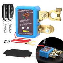 Interruttore principale batteria automatico con telecomando, interruttore di uccisione 240A Interruttore di disconnessione batteria remota 12V con display di tensione a LED automatico