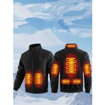 New Winter Fashion Versatile Polar Fleece Thick Heating Warm Jacket For Both Men Women 8-Zone Intelligent Heating Electric Coat