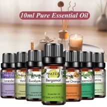 PHATOIL Olio Essenziale Vegetale Naturale 10ml Eucalipto Lavanda Bergamotto Vaniglia Menta Piperita 1PCS Aroma Oli Essenziali Per Diffusore