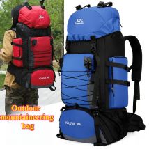 Outdoor-Wander-Bergsteigertasche für Herren, 90 l, große Kapazität, leichte Reisetasche, wasserdichte Wandertasche für Damen