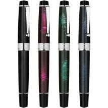 MAJOHN T5 Metal Lacquer Pen Holder Pen Rotating Piston Ink Pen Bright Pointed Extra Fine Adult Student WritingPractice