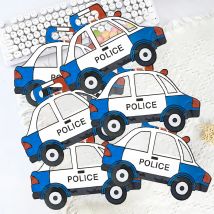 10 Stücke Polizeiauto Bau Lkw Bulldozer Bagger Feuerwehrauto Form Süßigkeiten Cookie Taschen Kindergeburtstag Party Geschenk Reißverschlusstaschen