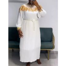 Plus Size Afrikanische Partykleider für Frauen 2025, neue Mode, Dashiki, Ankara, Hochzeitskleider, elegantes Türkei, muslimisches Chiffon-Maxikleid