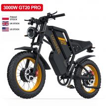 Coswheel Bici Elettrica GT20 PRO Doppio Motore 3000W Off Road Moto Elettrica 48V 40AH Doppia Batteria Mountain bike Fat Tire Ebike