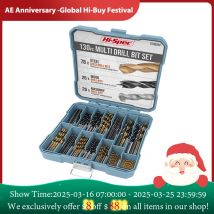 99/130 pz Punte da trapano rivestite in titanio Set HSS Mini Estrattore Trapano Taglierina Kit di perforazione per metallo Legno Alluminio Strumenti di perforazione