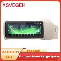 RHD 12,3-Zoll Android 12 Autoradio für Land Rover Range Rover Sport L494 2013-2017 GPS-Navigation Kabelloses CarPlay Stereo-Hauptgerät
