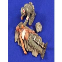 Unassambled  1/35  SOLDIERS Wounded US Soldier on Tarpaulin   Historical  Resin kit miniature model Unpainted