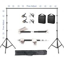 2,6x3M/8,5x10ft Photo Video Studio Backdrop Stojak w tle, regulowany teleskopowy system podpory tła
