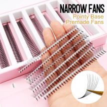 1000Fans Professional Ultra Speed Narrow Premade Volume Fans Pointy Base Stem Sharp Thin Pro-made Volume Fans Eyelash Extensions