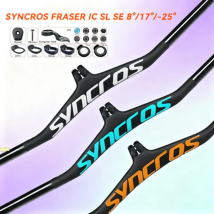 Manillar de bicicleta de montaña SYNCROS FRASER IC SL de fibra de carbono-8/-17/-25 grados 28,6mm de diámetro 740mm de ancho para piezas XC Trail MTB