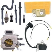 Vergaser für STIHL 029 039 MS310 MS390 Kettensäge mit Zündspule, Luftfilter, Kraftstoffleitung, Repower-Kit