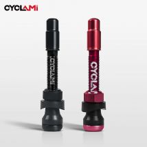 2 Pcs CYCLAMI Bicycle Tubeless Valve Aluminum Alloy Presta Removable Detachable Valve FV Ultralight Tire Nipple 45mm 65mm 85mm
