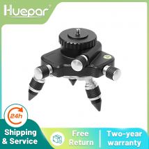 Adaptador de nivel láser de Metal, Base giratoria de 360 grados para trípode de nivel láser, burbuja Horizontal, microajuste, pivotante de FineTurning