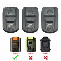 Akku-Adapter für Makita/Bosch/Dewalt/Milwaukee, 18 V Li-Ion-Akku, umwandelbar in Worx 4PIN Elektrowerkzeuge, Verwendung für Milwaukee
