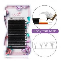 Yelix Easy Fanning Wimpernverlängerung, schnelle Fächerblühung, einzelne Wimpern, automatische, hochwertige, blühende Volumenwimpern