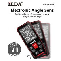 HILDA Laser Distance 50M/100M/120M Rangefinder Profesional Meter Laser Range Finder Ruler Test Tool