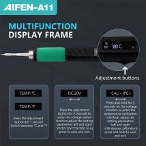 AIFEN a11 Portable Soldering Iron Station Electric Solder Pen 2S Fast Heating USB Rechargeable for Electronics Repair C210handle