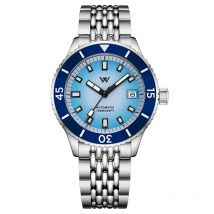 WM Uhr Automatische Mechanische Taucheruhren Herren Sparkle Grain Gradient Zifferblatt Keramiklünette NH35 AR-beschichtete Welly Merck Uhr WM212