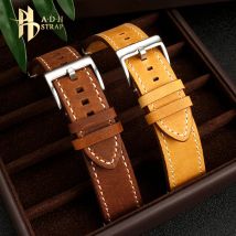Uniwersalny skórzany pasek do zegarka dla Hamilton Khaki Aviation Field H 70555533   H 70205830   Pasek do zegarka Miękki, szybki demontaż 20 22 24 mm