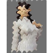 Neues unmontiertes 1/12 modernes Mädchen mit Pulloverbüste, Harzfigur, unbemalter Modellbausatz