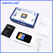 XUNYOU-LINK Cat 6 LTE Mobiler WLAN-Router 4G+ WIFI 6 Tragbarer Hotspot mit 3000mAh Akku Hochgeschwindigkeits-Internet Pocket WLAN-Modem