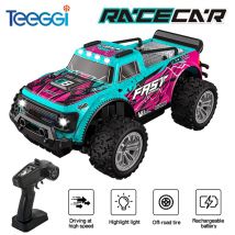 Teeggi 2.4G Modello Fuoristrada RC Auto Con Luce A LED 1:20 Ad Alta Velocità di Controllo Remoto Veicolo Da Arrampicata Auto All'aperto Giocattolo Regali Per I Bambini