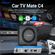 OTTOCAST Car TV Mate Pro C4 Accessori Auto Wireless CarPlay Android Auto Adattatore Convertitore Video per HDMI per VW Benz Chevrolet