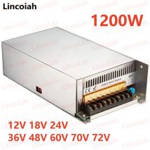 1200W DC 12V 18V 24V 36V 48V 60V 70V 72V Transformator oświetleniowy AC 110V/220V SMPS CNC Regulowane napięcie dla LED Silnik Stirp CCTV