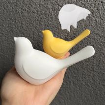 Stampo per animali per uccelli 3D Farfalla carina Gesso Decorazione da appendere Stampo in resina per argilla siliconica Decorazione da giardino Lovebird fai da te