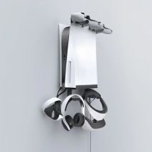 Soporte de almacenamiento montado en la pared para consola PS5, soporte de pared de Metal multifuncional, gancho para auriculares PS VR para accesorios de Playstation 5