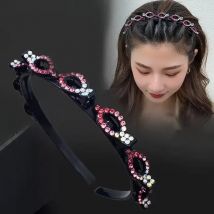 2024 neue Mode Heißer Verkauf Explosion Perle Strass Pony Clip Stirnband Stirnband für Frauen Mädchen Haar Zubehör Kopfbedeckungen