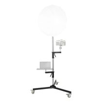 Sh 63cm-190cm Pistolen griff Lichtst änder und Schraube mit Rädern Klapp stativ für Studio Blitz LED Licht Softbox Cob Licht