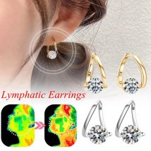 Lymphvity MagneTherapy Germanium Earrings Lymphatic Drainage Earrings Magnetology Lymphactive Mag