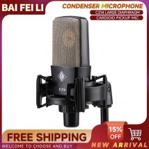 BAIFEILI C214 Professional Recording Microphone Large Diaphragm Condenser Mic for Vocal Recording Podcasting Radio Studio