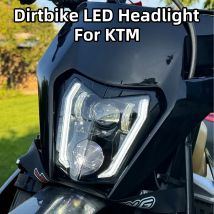 E24 Dirtbike LED-Scheinwerfer für KTM 690 SMC R Enduro R 125 150 200 250 300 350 450 500 EXC EXC-F XC-W XCF-W DOT LED-Scheinwerfer